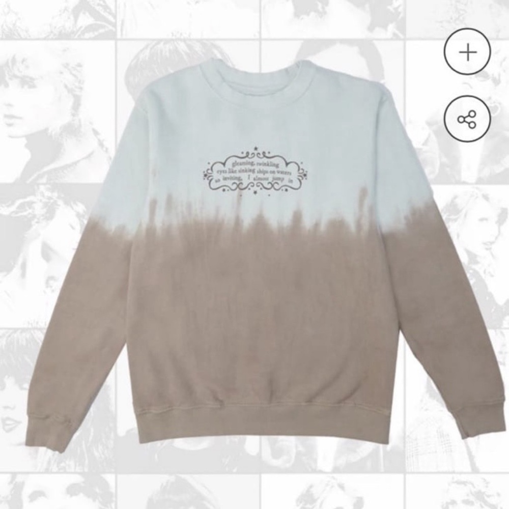 TAYLOR SWIFT Evermore Anniversary Goldrush Crewneck